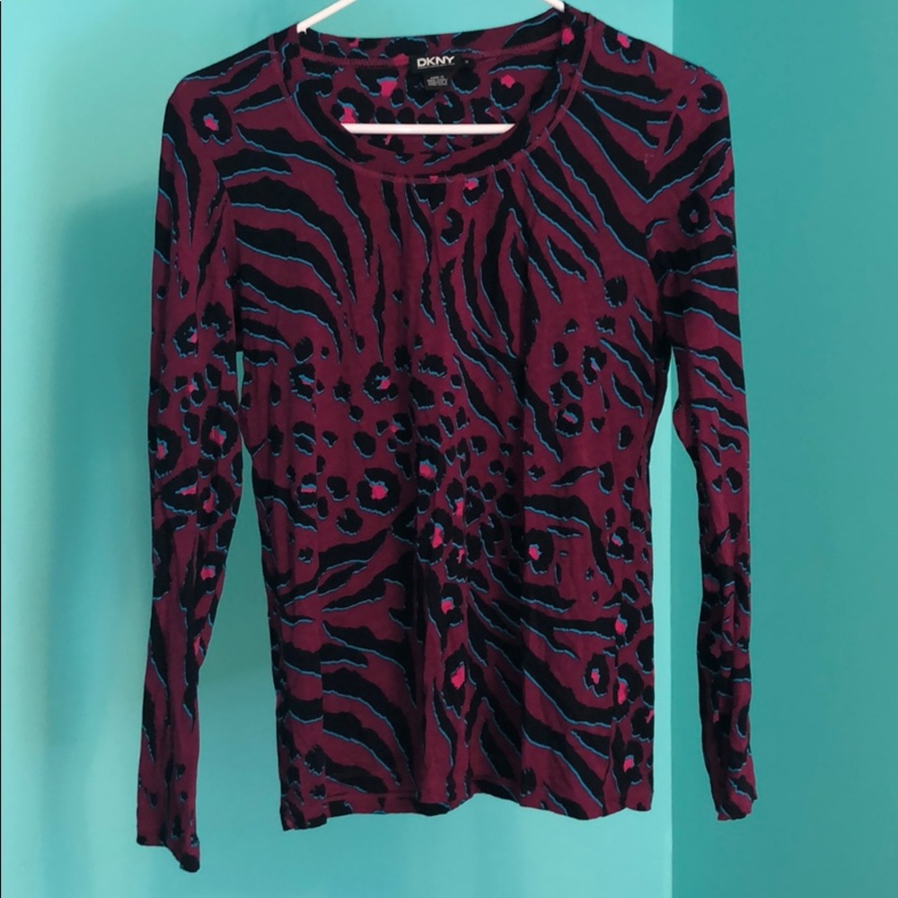Long Sleeve Animal Print Shirt